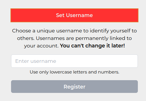 Set Username